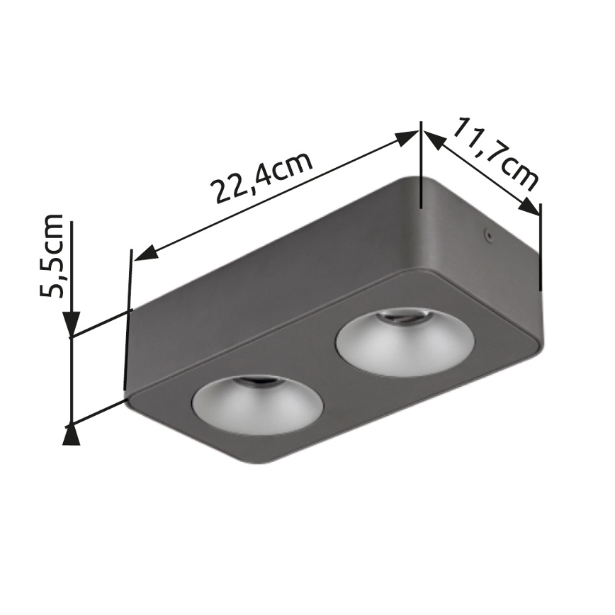 Globo - Plafón LED LED/11W/230V 11,7x22,4 cm
