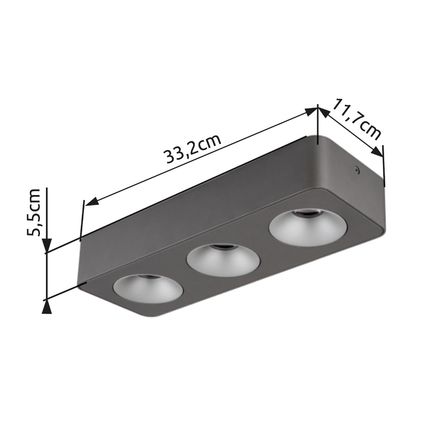 Globo - Plafón LED LED/14W/230V 11,7x33,2 cm