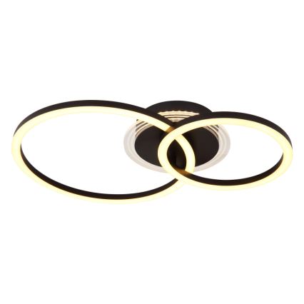 Globo - Plafón LED LED/30W/230V 2700/4500/6500K diá. 33x50 cm negro