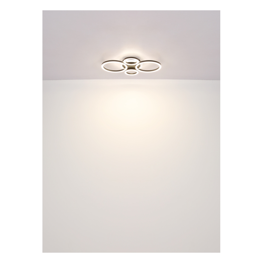 Globo - Lámpara de techo LED LED/40W/230V 2700/4500/6500K Ø 35,5x53 cm negra