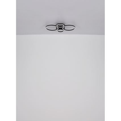Globo - Lámpara de techo LED LED/40W/230V 2700/4500/6500K Ø 35,5x53 cm negra