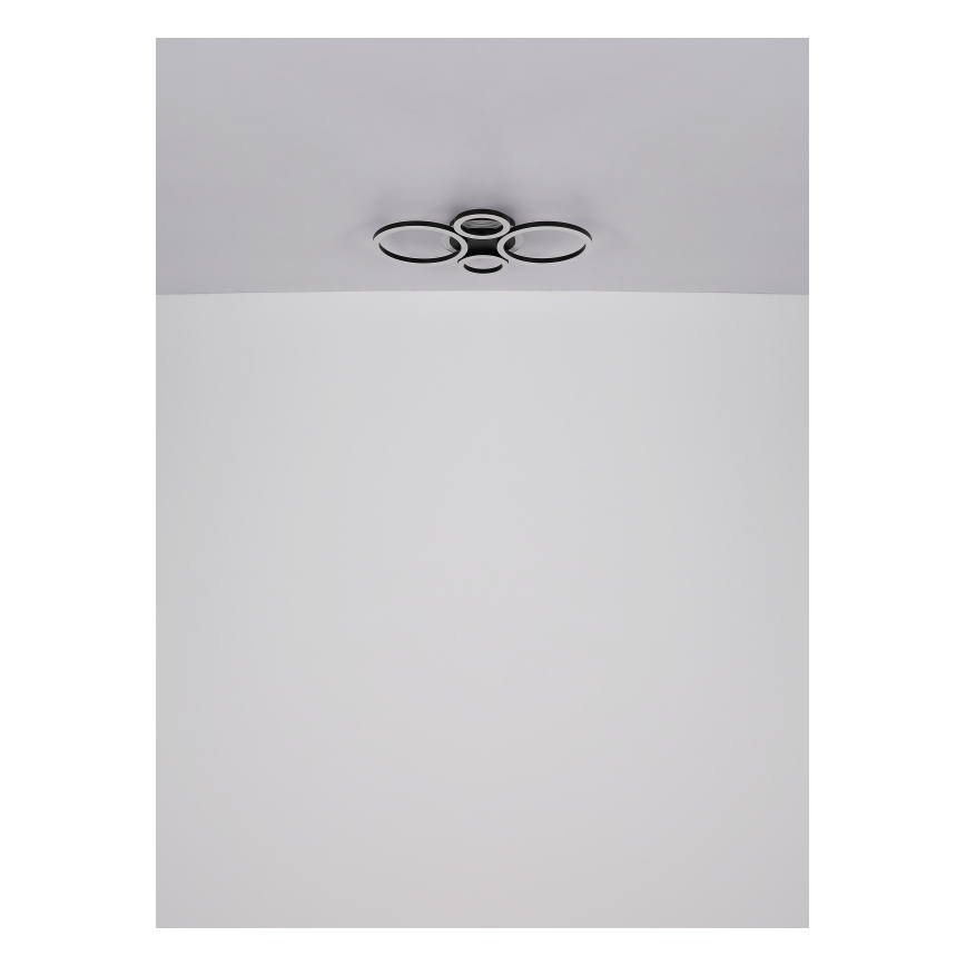 Globo - Lámpara de techo LED LED/40W/230V 2700/4500/6500K Ø 35,5x53 cm negra