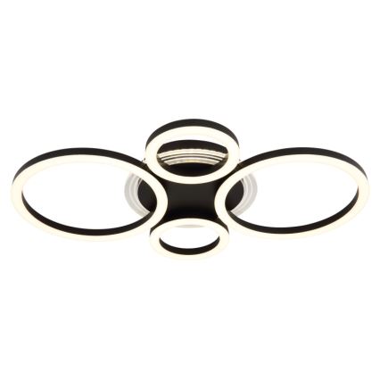 Globo - Lámpara de techo LED LED/40W/230V 2700/4500/6500K Ø 35,5x53 cm negra