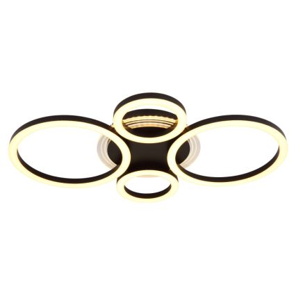 Globo - Lámpara de techo LED LED/40W/230V 2700/4500/6500K Ø 35,5x53 cm negra