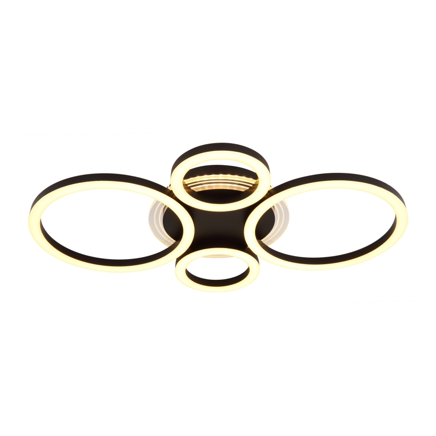 Globo - Lámpara de techo LED LED/40W/230V 2700/4500/6500K Ø 35,5x53 cm negra