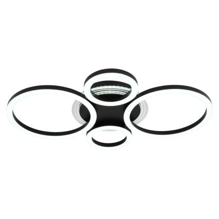 Globo - Lámpara de techo LED LED/40W/230V 2700/4500/6500K Ø 35,5x53 cm negra