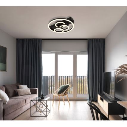 Globo - Lámpara de techo LED regulable LED/40W/230V 2700-6500K Ø 35x33 cm + mando a distancia