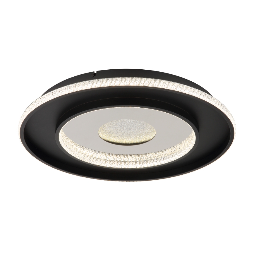 Globo - Lámpara de techo LED regulable LED/30W/230V 2700-6500K diámetro 52,5 cm negra + mando a distancia
