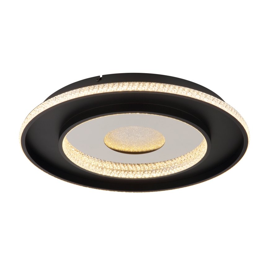Globo - Lámpara de techo LED regulable LED/30W/230V 2700-6500K diámetro 52,5 cm negra + mando a distancia