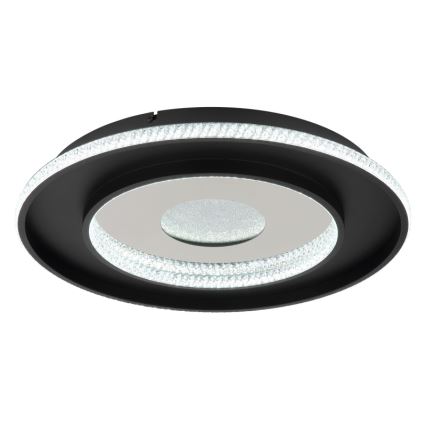 Globo - Lámpara de techo LED regulable LED/30W/230V 2700-6500K diámetro 52,5 cm negra + mando a distancia