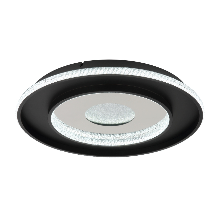 Globo - Lámpara de techo LED regulable LED/30W/230V 2700-6500K diámetro 52,5 cm negra + mando a distancia