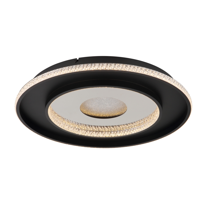 Globo - Lámpara de techo LED regulable LED/30W/230V 2700-6500K diámetro 52,5 cm negra + mando a distancia