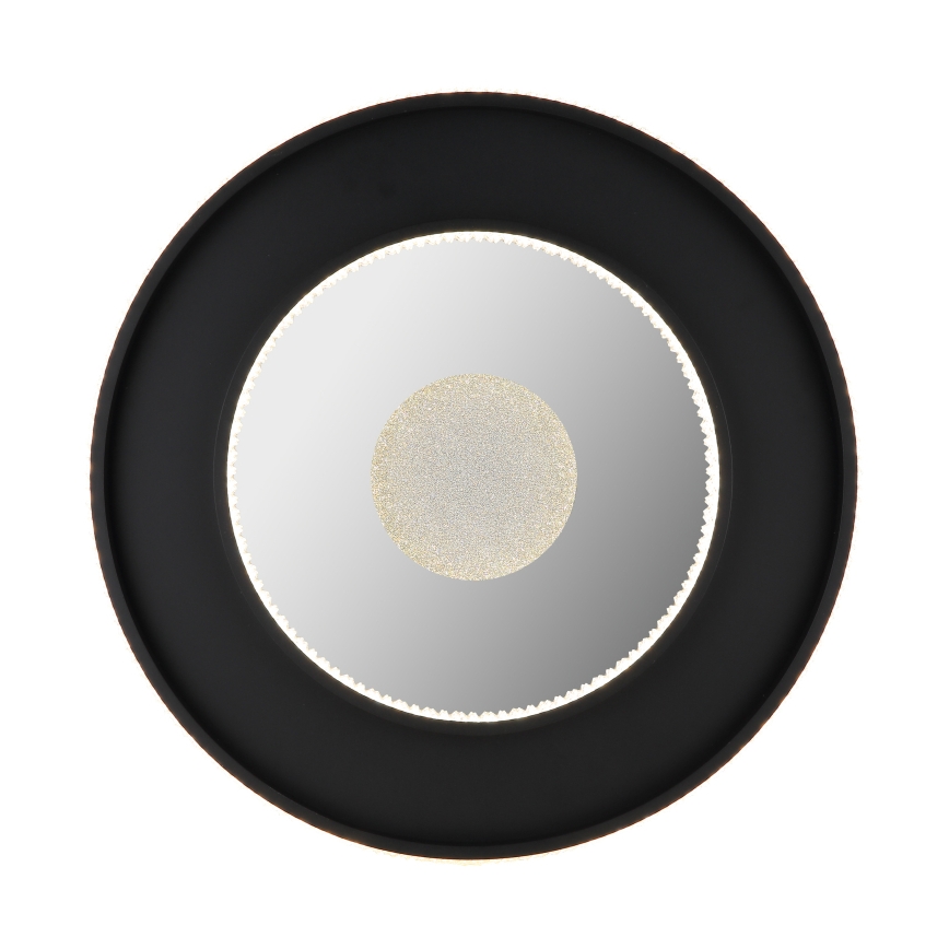 Globo - Lámpara de techo LED regulable LED/30W/230V 2700-6500K diámetro 52,5 cm negra + mando a distancia