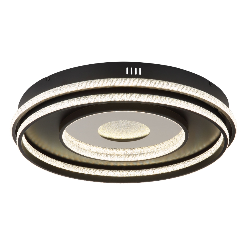 Globo - Lámpara de araña LED regulable LED/54W/230V 2700-6500K diá. 60 cm negro + control remoto