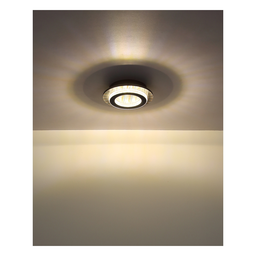 Globo - Plafón LED/12W/230V 3000/4000/6500K, diámetro 20 cm, antracita