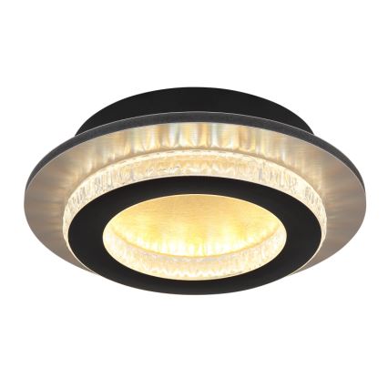 Globo - Lámpara de techo LED/12W/230V 3000/4000/6500K Ø 20 cm negra