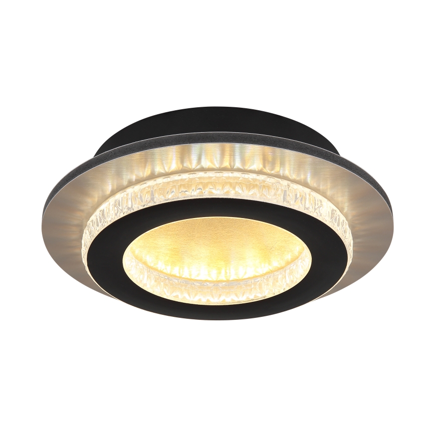 Globo - Lámpara de techo LED/12W/230V 3000/4000/6500K Ø 20 cm negra
