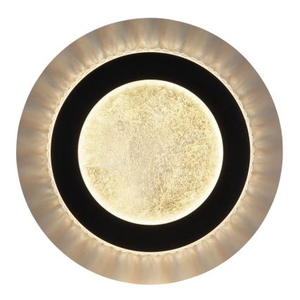 Globo - Lámpara de techo LED/12W/230V 3000/4000/6500K Ø 20 cm negra