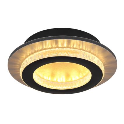 Globo - Lámpara de techo LED/12W/230V 3000/4000/6500K Ø 20 cm negra