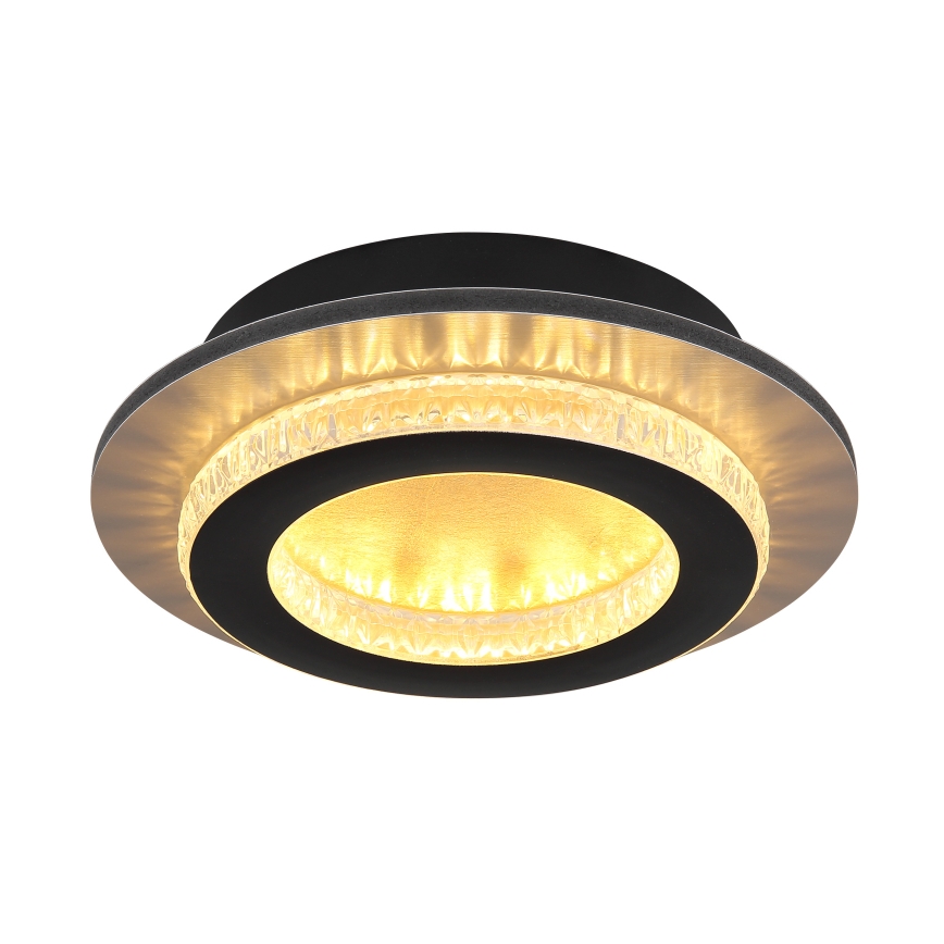 Globo - Lámpara de techo LED/12W/230V 3000/4000/6500K Ø 20 cm negra