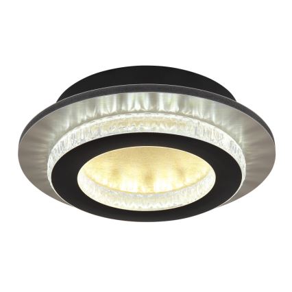 Globo - Lámpara de techo LED/12W/230V 3000/4000/6500K Ø 20 cm negra