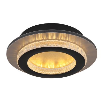 Globo - Lámpara de techo LED/12W/230V 3000/4000/6500K Ø 20 cm negra