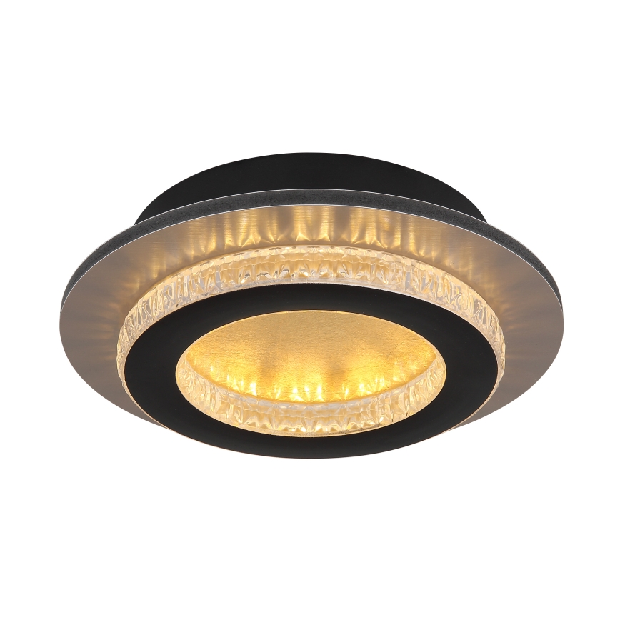Globo - Lámpara de techo LED/12W/230V 3000/4000/6500K Ø 20 cm negra