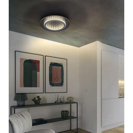 Globo - Plafón LED 24W/230V 3000/4000/6500K Ø 35 cm antracita
