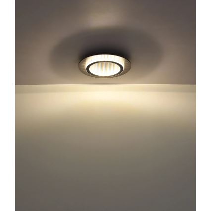 Globo - Plafón LED 24W/230V 3000/4000/6500K Ø 35 cm antracita