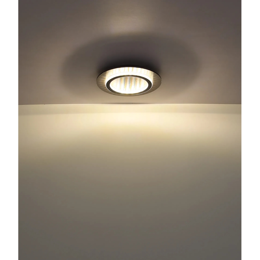 Globo - Plafón LED 24W/230V 3000/4000/6500K Ø 35 cm antracita