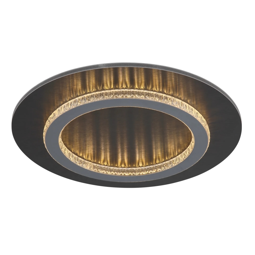 Globo - Plafón LED 24W/230V 3000/4000/6500K Ø 35 cm antracita