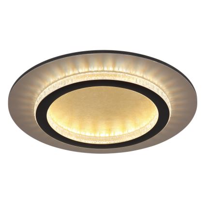 Globo - Plafón LED de techo 24W/230V 3000/4000/6500K Ø 35 cm negro
