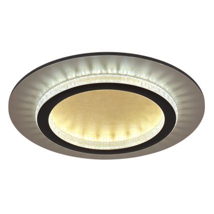 Globo - Plafón LED de techo 24W/230V 3000/4000/6500K Ø 35 cm negro