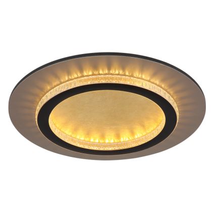 Globo - Plafón LED de techo 24W/230V 3000/4000/6500K Ø 35 cm negro