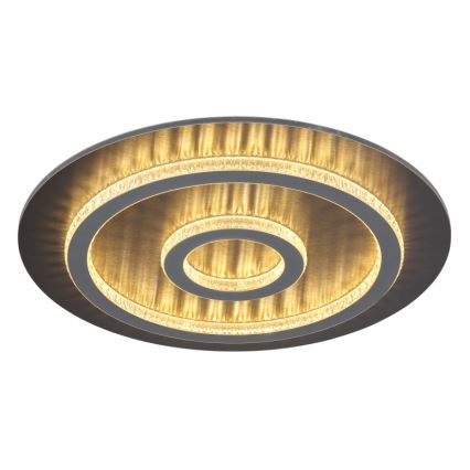 Globo - Lámpara de techo LED regulable LED/40W/230V 3000-6500K Ø 45 cm antracita + mando a distancia