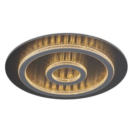 Globo - Lámpara de techo LED regulable LED/40W/230V 3000-6500K Ø 45 cm antracita + mando a distancia