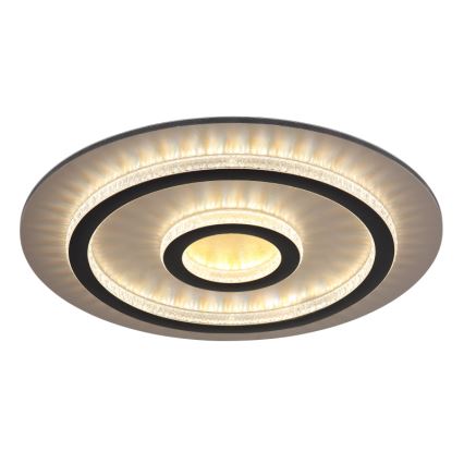 Globo - Lámpara de techo LED regulable LED/40W/230V 3000-6500K Ø 45 cm negra + mando a distancia