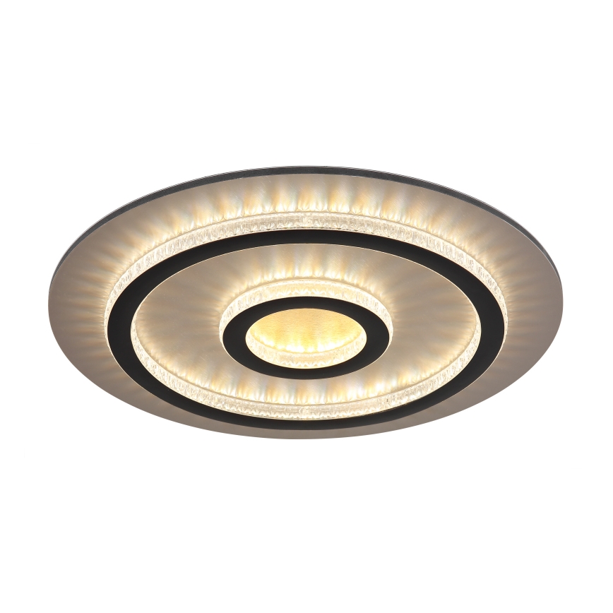 Globo - Lámpara de techo LED regulable LED/40W/230V 3000-6500K Ø 45 cm negra + mando a distancia