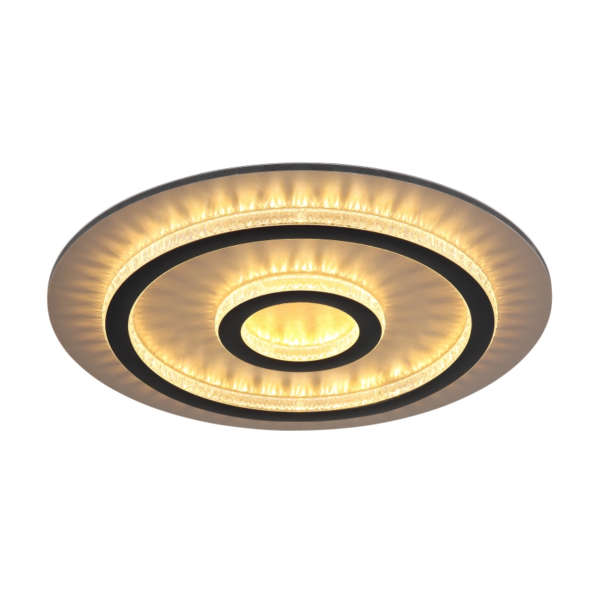 Globo - Lámpara de techo LED regulable LED/40W/230V 3000-6500K Ø 45 cm negra + mando a distancia