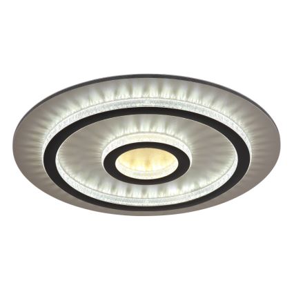 Globo - Lámpara de techo LED regulable LED/40W/230V 3000-6500K Ø 45 cm negra + mando a distancia