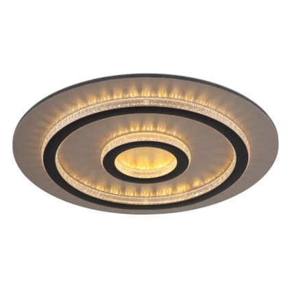 Globo - Lámpara de techo LED regulable LED/40W/230V 3000-6500K Ø 45 cm negra + mando a distancia