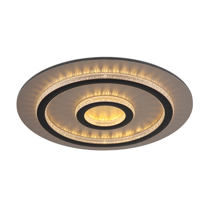 Globo - Lámpara de techo LED regulable LED/40W/230V 3000-6500K Ø 45 cm negra + mando a distancia