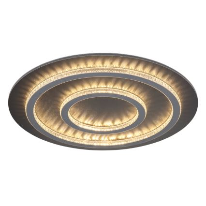 Globo - Lámpara de techo LED regulable LED/60W/230V 3000-6500K diámetro 55 cm antracita + control remoto