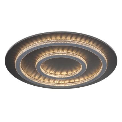 Globo - Lámpara de techo LED regulable LED/60W/230V 3000-6500K diámetro 55 cm antracita + control remoto