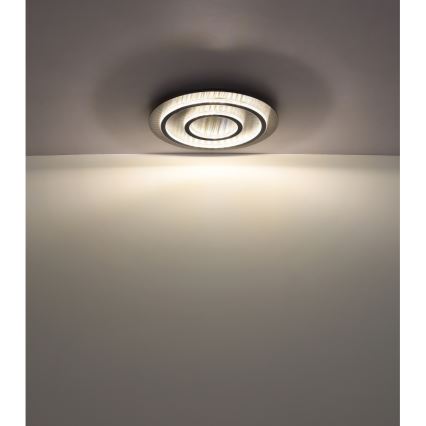 Globo - Lámpara de techo LED regulable LED/60W/230V 3000-6500K diámetro 55 cm antracita + control remoto