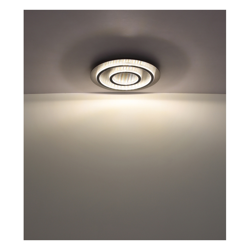 Globo - Lámpara de techo LED regulable LED/60W/230V 3000-6500K diámetro 55 cm antracita + control remoto
