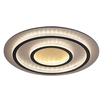 Globo - Luminaria de techo LED regulable LED/60W/230V 3000-6500K diámetro 55 cm negro + mando a distancia