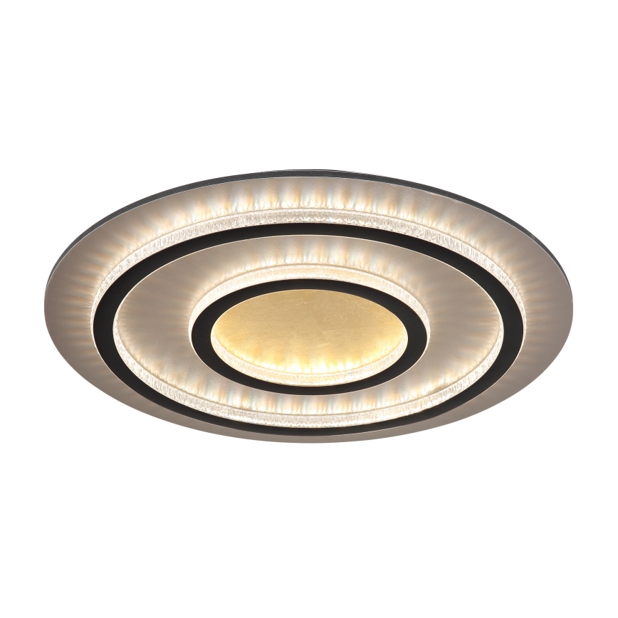 Globo - Luminaria de techo LED regulable LED/60W/230V 3000-6500K diámetro 55 cm negro + mando a distancia
