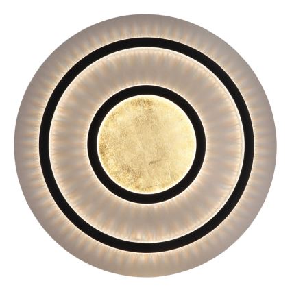 Globo - Luminaria de techo LED regulable LED/60W/230V 3000-6500K diámetro 55 cm negro + mando a distancia