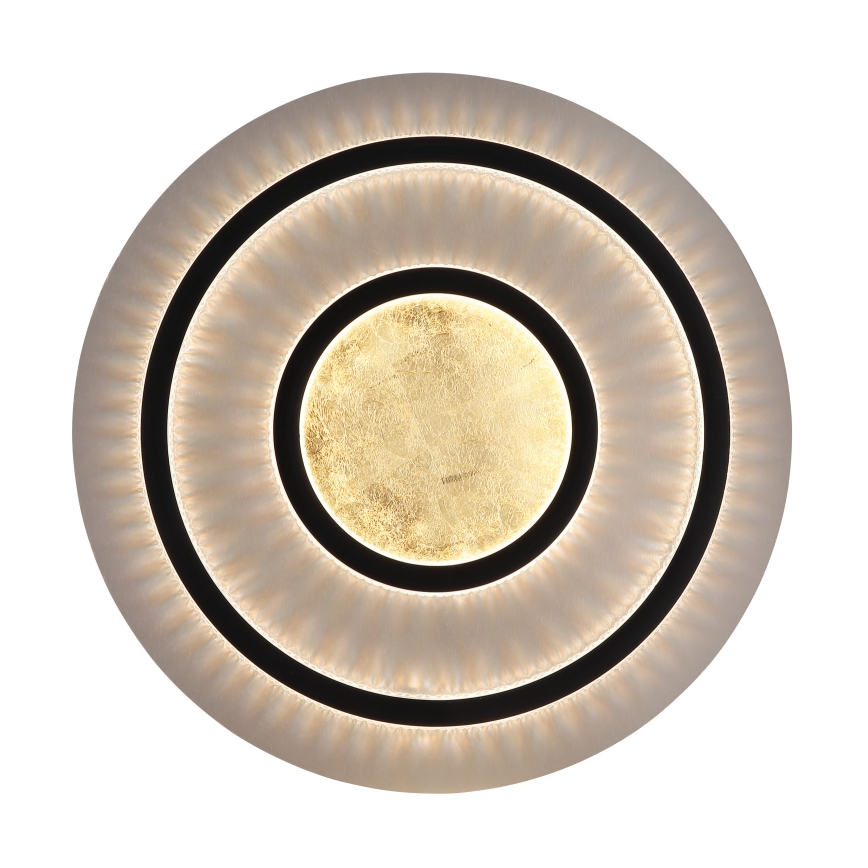 Globo - Luminaria de techo LED regulable LED/60W/230V 3000-6500K diámetro 55 cm negro + mando a distancia